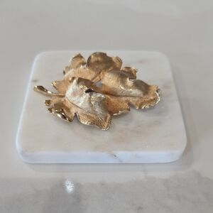 Judy Lee, Gold Leaf Decorative Brooche.